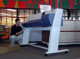 FLAAR personel seting uu the canon w8200 at Bowling Green State University 